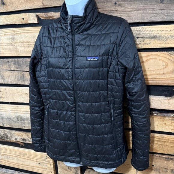 Women's Patagonia Black Nano Puff Puffer Jacket Size Small - Picture 3 of 8
